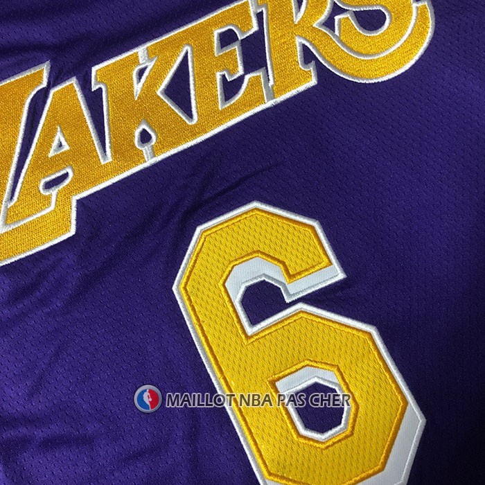 Maillot Los Angeles Lakers LeBron James NO 6 Statement 2020-21 Volet
